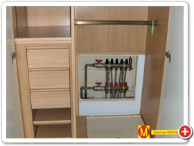 Instalación de suelo radiante.